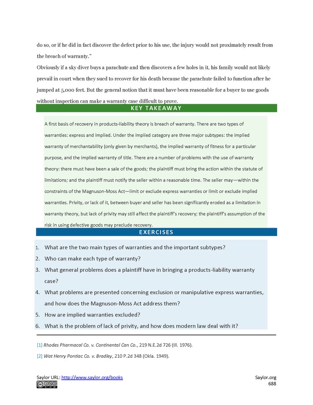 Business Law and the Legal Environment - Page 688